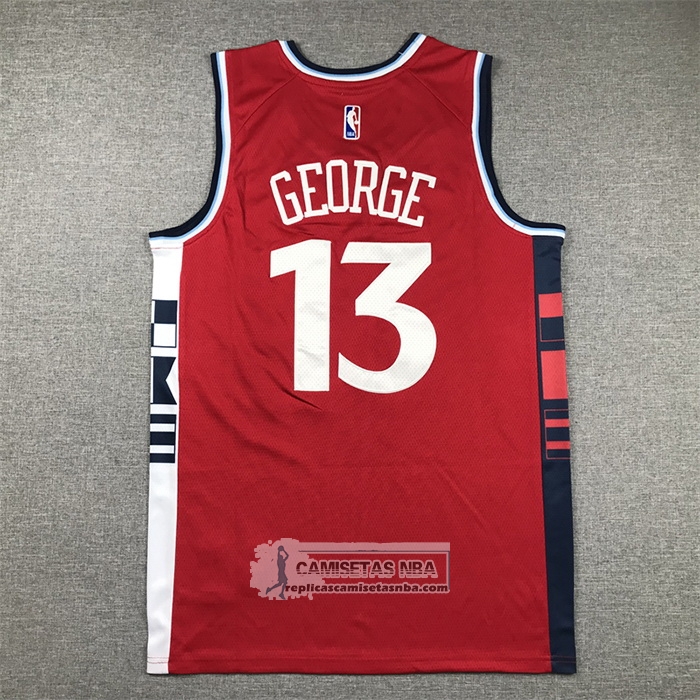 Camiseta Los Angeles Clippers Paul George NO 13 Statement 2024-25 Rojo